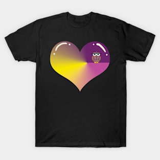 Tiny Owl Heart T-Shirt